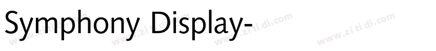 Symphony Display字体转换